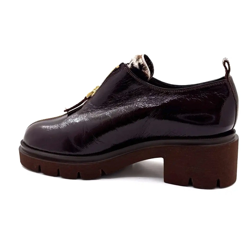 Ivoire 412 Piele lăcuită maro ciocolatiu Ivoire Chaussures