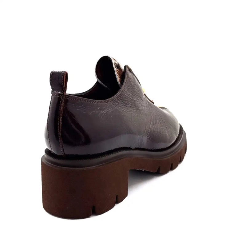 Ivoire 412 Cuir Vernis Marron Chocolat Ivoire Chaussures