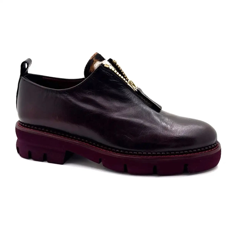 Ivoire 302 Asport Mørk Bordeaux Læder Ivoire Chaussures