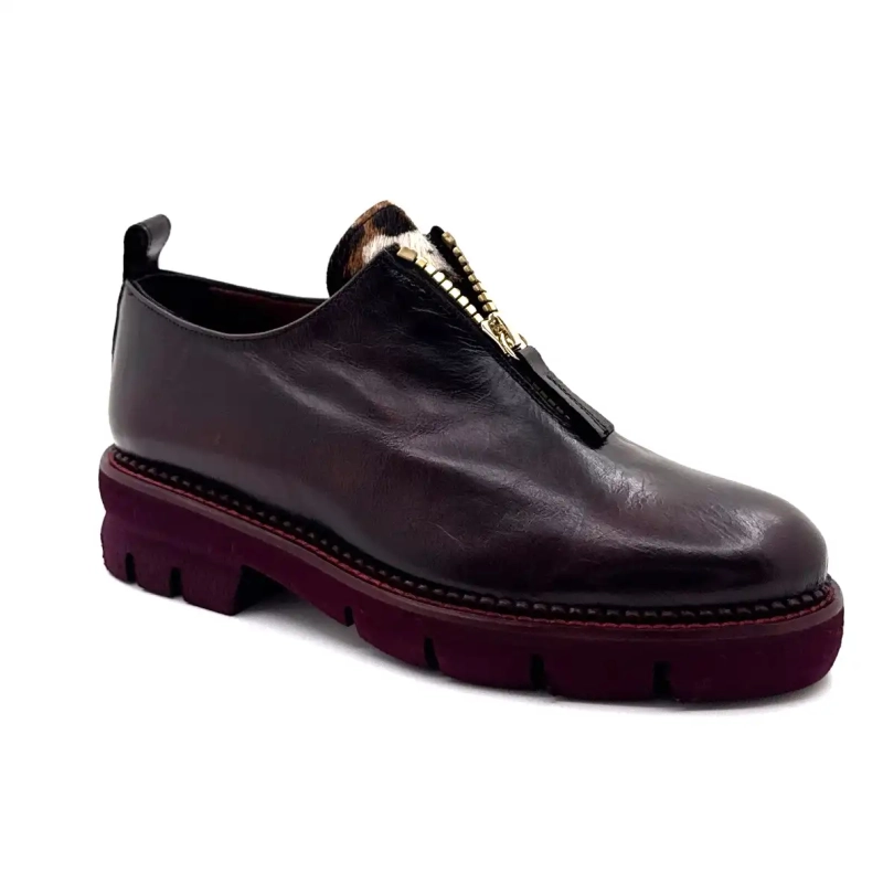Skóra Asport w kolorze ciemnego bordeaux w kolorze Ivoire 302 Ivoire Chaussures