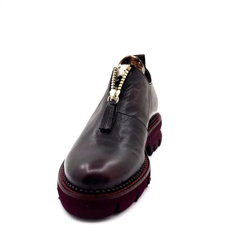 Skóra Asport w kolorze ciemnego bordeaux w kolorze Ivoire 302 Ivoire Chaussures