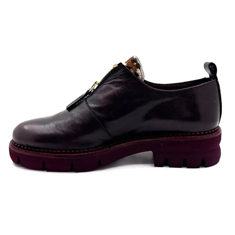 Ivoire 302 Asport-Leder in dunklem Bordeaux Ivoire Chaussures