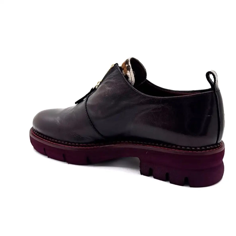 Ivoire 302 Asport Cuero Burdeos Oscuro Ivoire Chaussures