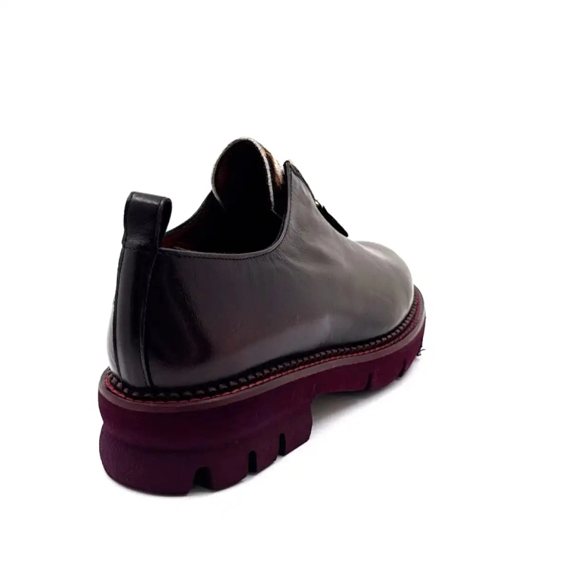 Ivoire 302 Asport Couro Bordeaux Escuro Ivoire Chaussures