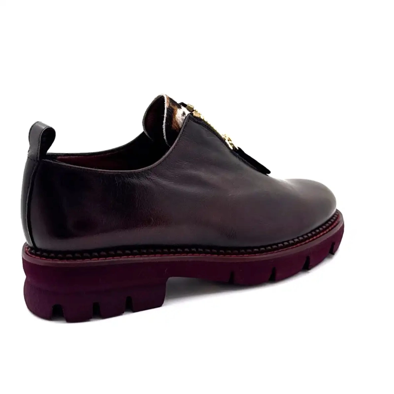 Skóra Asport w kolorze ciemnego bordeaux w kolorze Ivoire 302 Ivoire Chaussures