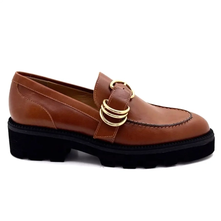 Jhay 9073 Piele maro Ivoire Chaussures