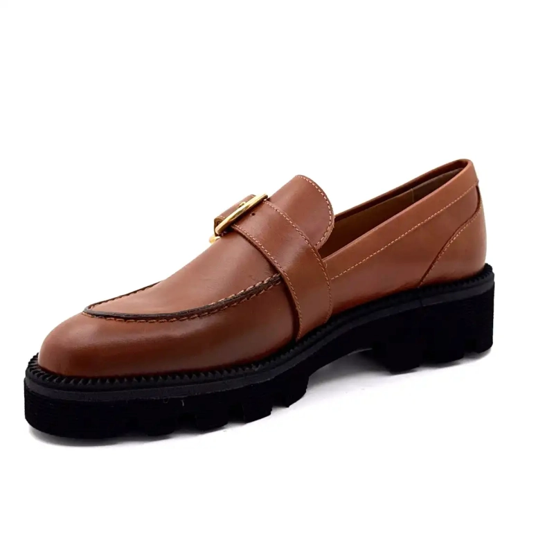 Jhay 9073 Brązowa skóra Ivoire Chaussures