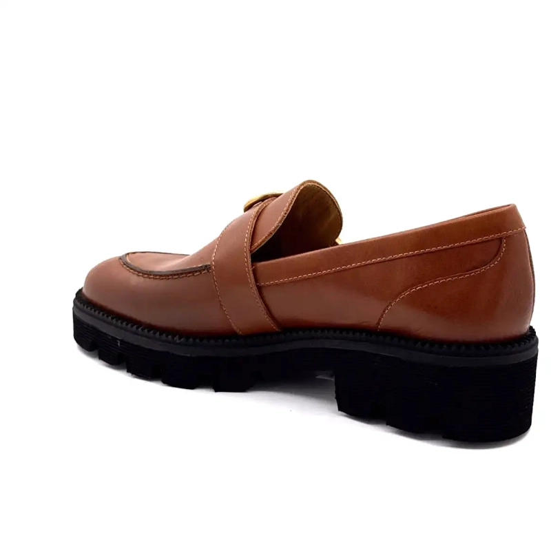 Jhay 9073 Cuir Marron Ivoire Chaussures