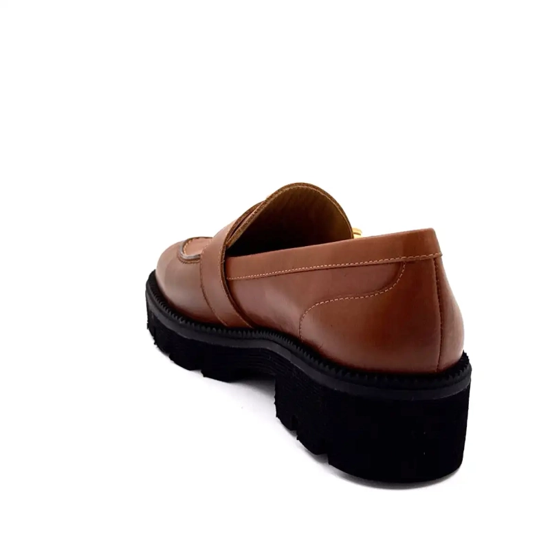 Jhay 9073 Brunt Lær Ivoire Chaussures