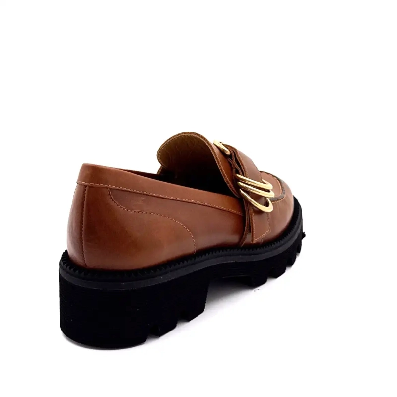 Jhay 9073 Brown Leather Ivoire Chaussures