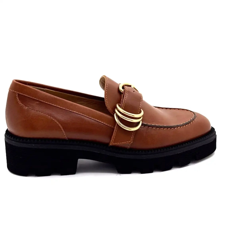 Jhay 9073 Couro Marrom Ivoire Chaussures