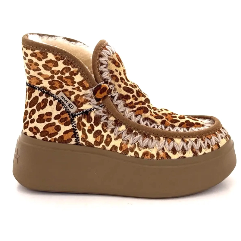 Nan Ku Dfh03 Daim Léo Ivoire Chaussures