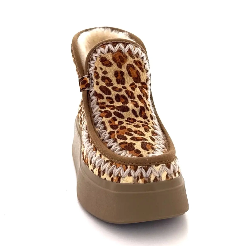 Nan Ku Dfh03 Daim Leo Ivoire Chaussures