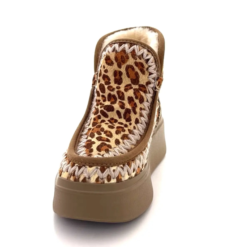 Nan Ku Dfh03 Daim Leo Ivoire Chaussures