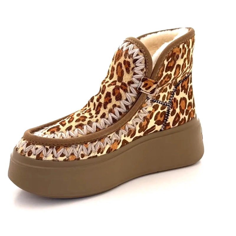 Nan Ku Dfh03 Daim Leo Ivoire Chaussures