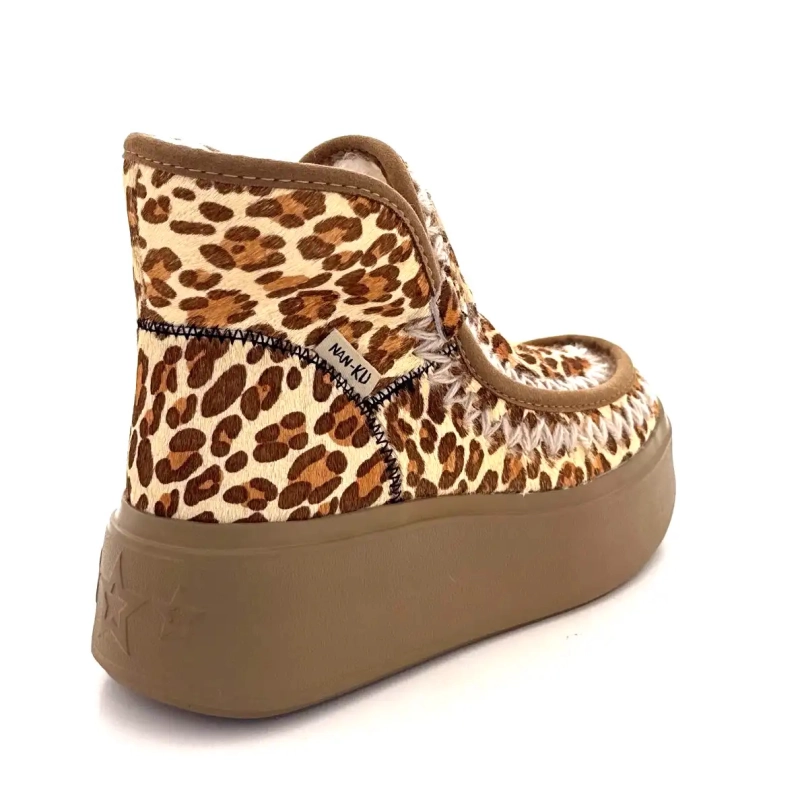 Nan Ku Dfh03 Daim Léo Ivoire Chaussures