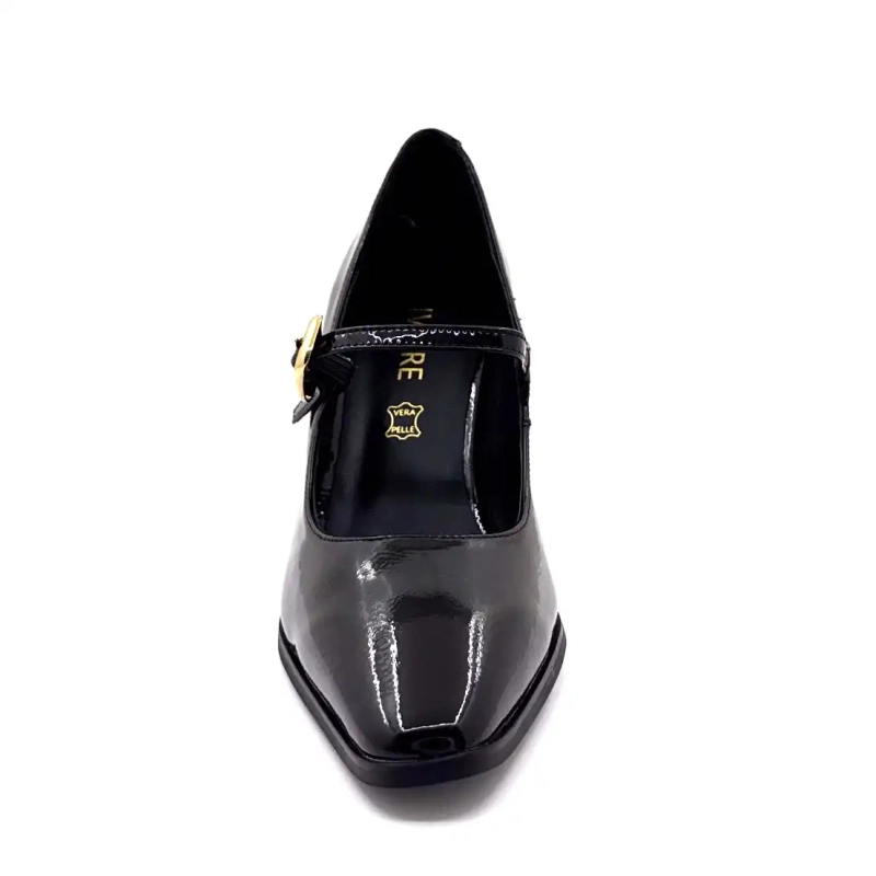 Ivoire Jlr2501 Svart Glansigt Läder Ivoire Chaussures