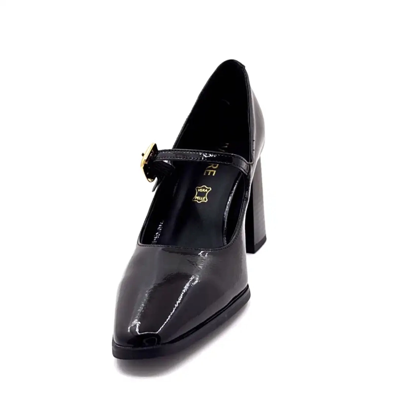 Ivoire Jlr2501 Μαύρο Γυαλιστερό Δέρμα Ivoire Chaussures