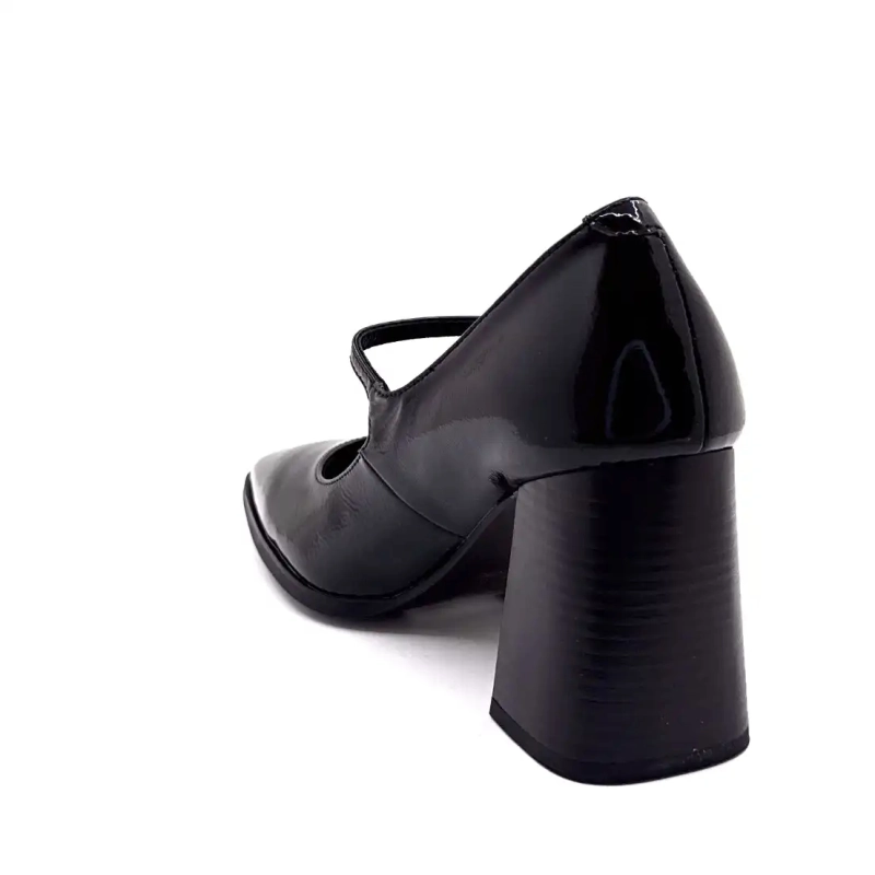 Ivoire Jlr2501 Zwart glanzend leer Ivoire Chaussures