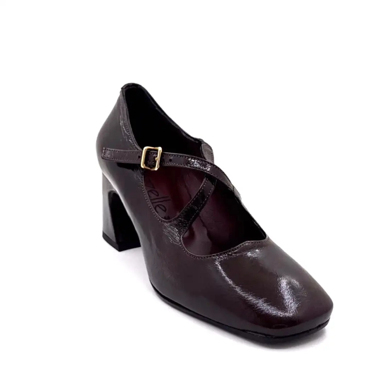 Piele lăcuită vinete Ivoire E606 Ivoire Chaussures