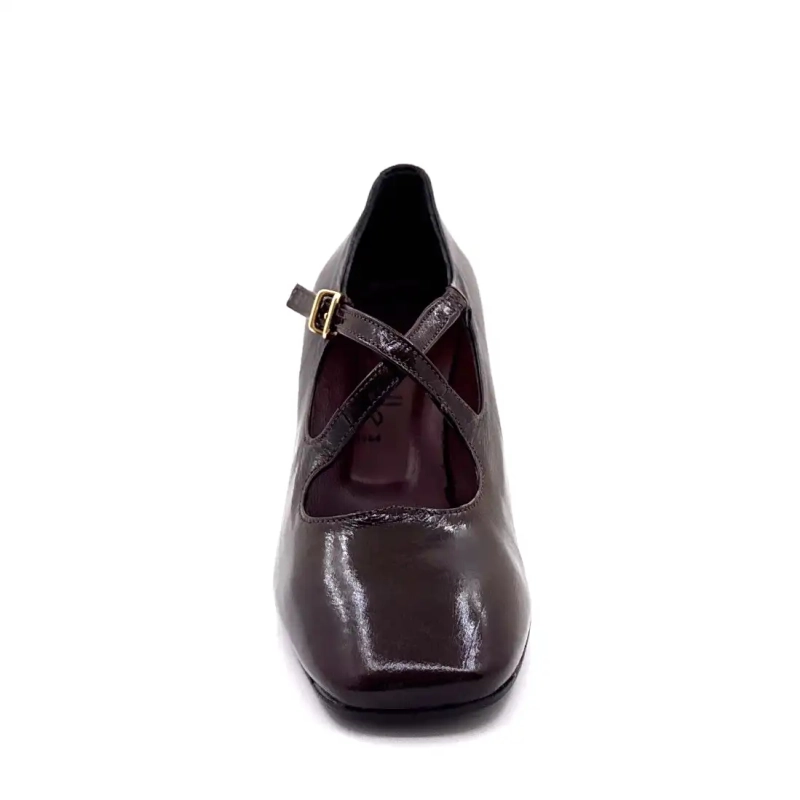 Ivoire E606 Aubergine Lackleder Ivoire Chaussures