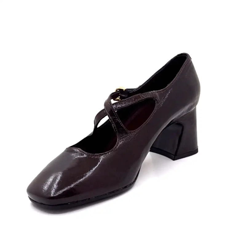 Ivoire E606 Aubergine lackläder Ivoire Chaussures