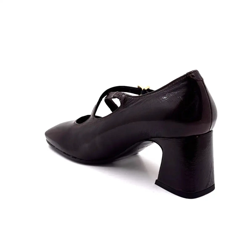 Ivoire E606 Bakłażan Skóra lakierowana Ivoire Chaussures