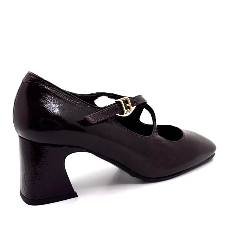 Ivoire E606 Aubergine lakkskinn Ivoire Chaussures