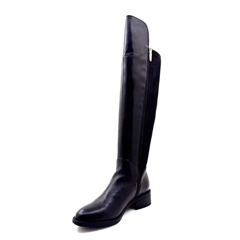 Regarde Le Ciel Tessy 04 svart läder Ivoire Chaussures