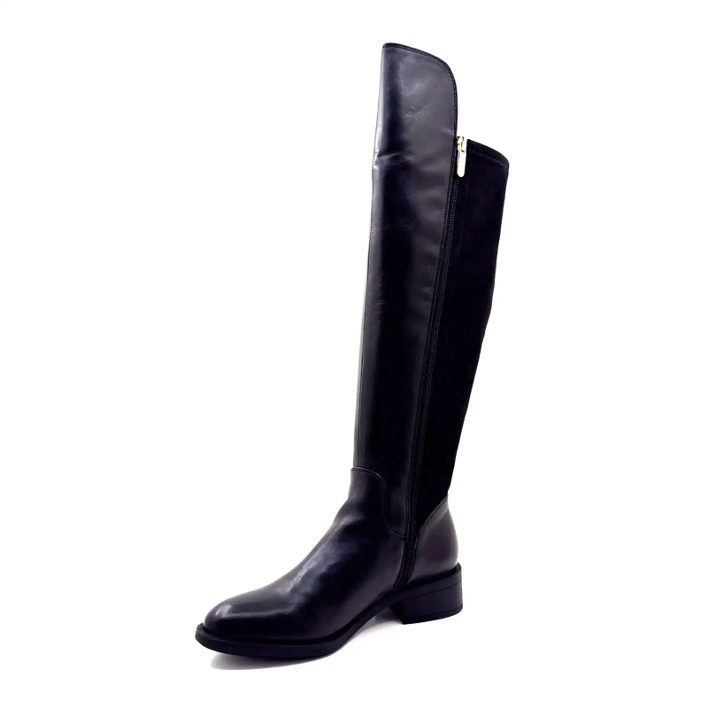 Regarde Le Ciel Tessy 04 Sort Læder Ivoire Chaussures