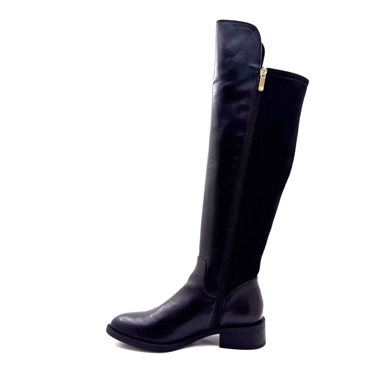 Regarde Le Ciel Tessy 04 din piele neagră Ivoire Chaussures