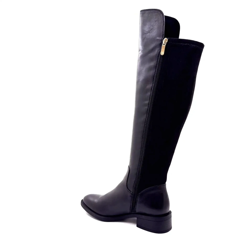 Regarde Le Ciel Tessy 04 Cuir Noir Ivoire Chaussures