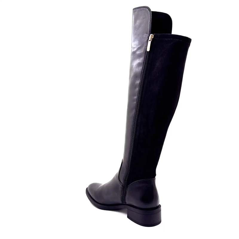 Regarde Le Ciel Tessy 04 Cuir Noir Ivoire Chaussures