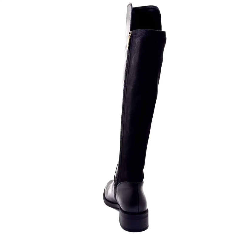 Regarde Le Ciel Tessy 04 Cuir Noir Ivoire Chaussures