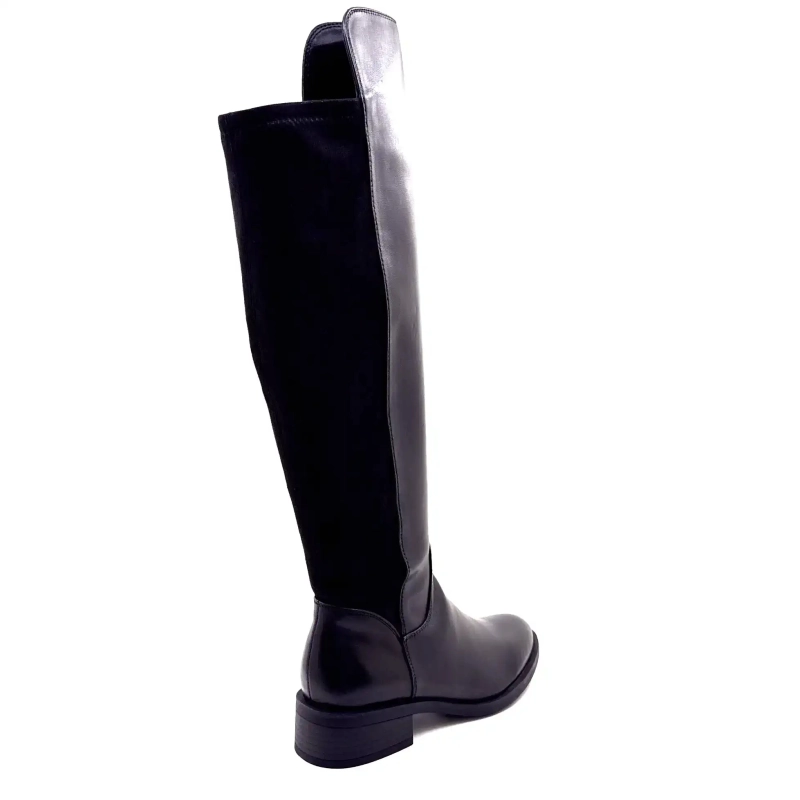 Regarde Le Ciel Tessy 04 Couro Preto Ivoire Chaussures