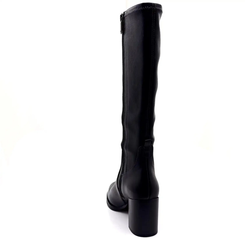 Regarde Le Ciel Matilde 04 Sort Læder Ivoire Chaussures