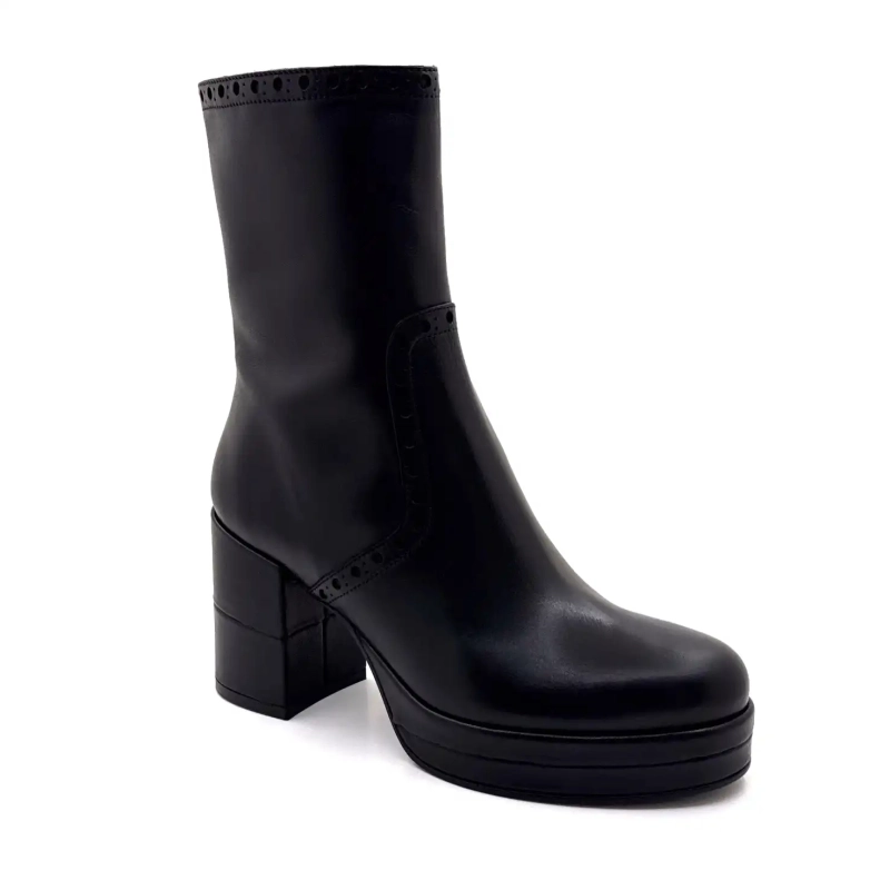 Pons Quintana 11811.029 Svart Läder Ivoire Chaussures