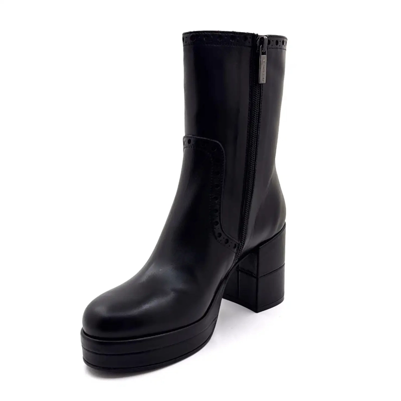 Pons Quintana 11811.029 Cuir Noir Ivoire Chaussures