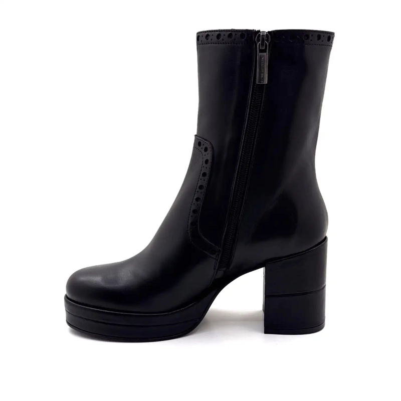 Pons Quintana 11811.029 Piele Neagră Ivoire Chaussures