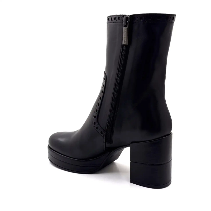 Pons Quintana 11811.029 Schwarzes Leder Ivoire Chaussures