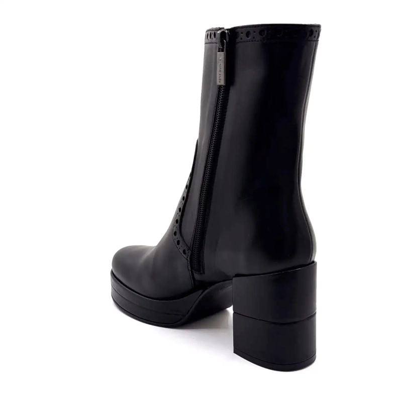 Pons Quintana 11811.029 Piele Neagră Ivoire Chaussures