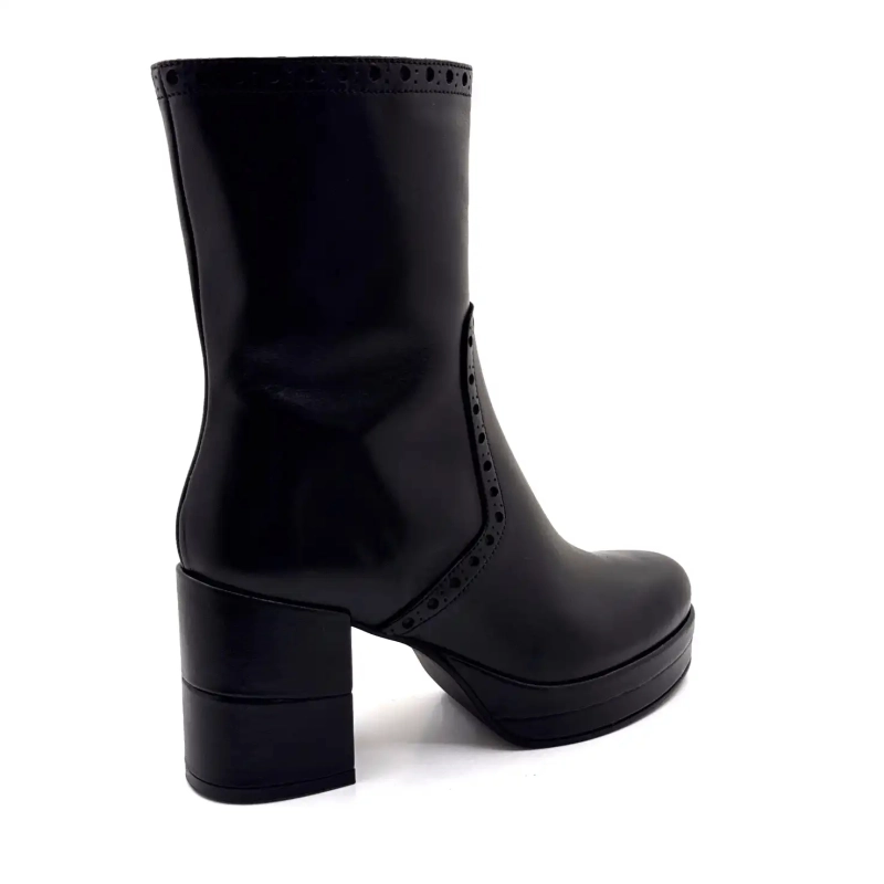 Pons Quintana 11811.029 Svart Lær Ivoire Chaussures