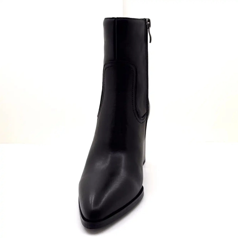 Ivoire Hy2507 Black Leather Ivoire Chaussures