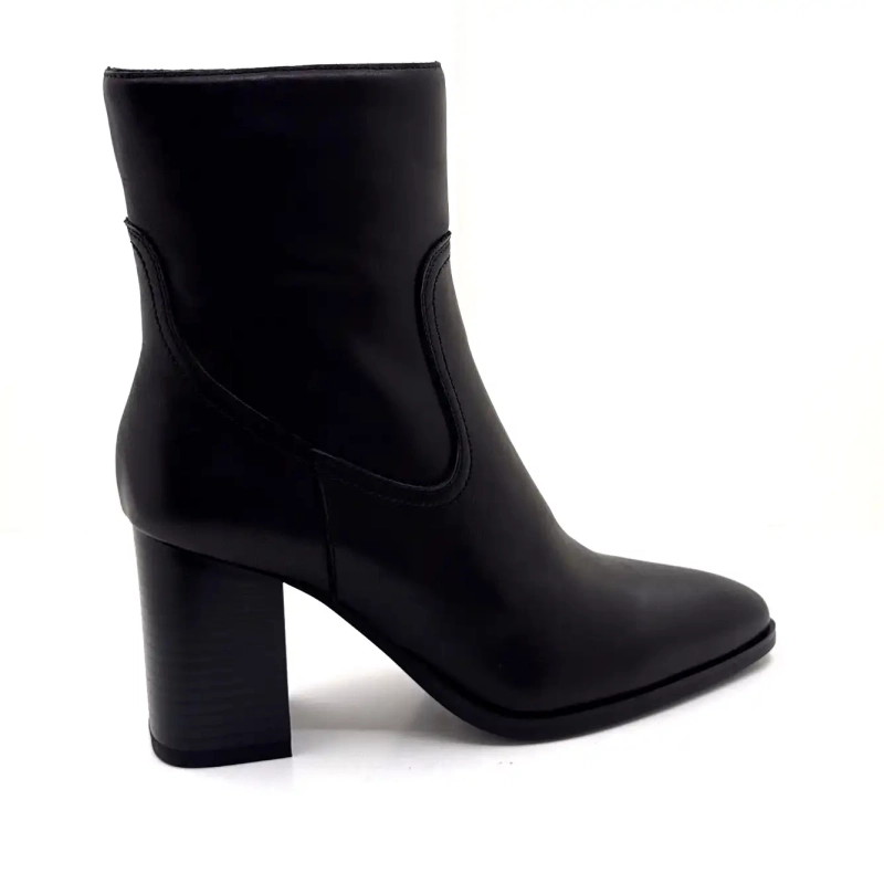 Ivoire Hy2507 Black Leather Ivoire Chaussures