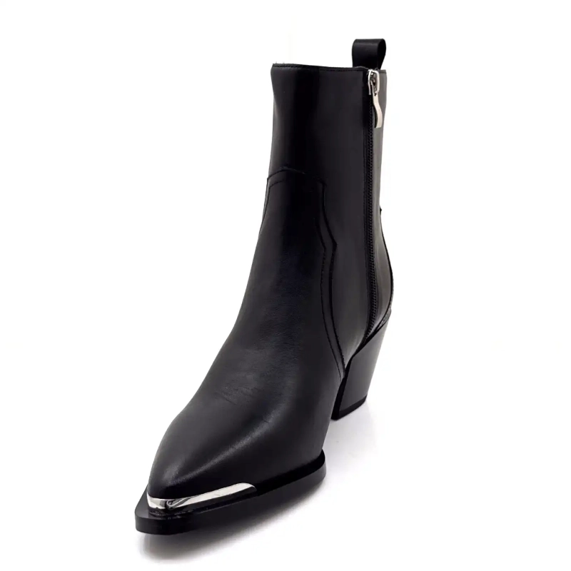 Ivoire GZX2526 Cuir Noir Ivoire Chaussures