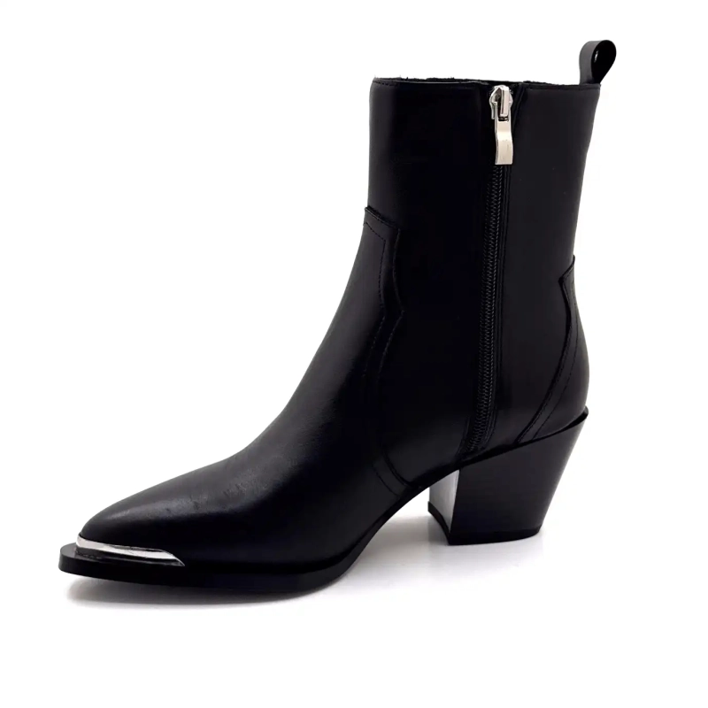 Ivoire GZX2526 Sort Læder Ivoire Chaussures