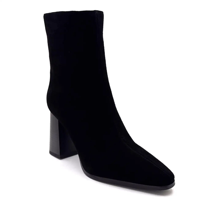 Ivoire JLR2503 Schwarzes Wildleder Ivoire Chaussures