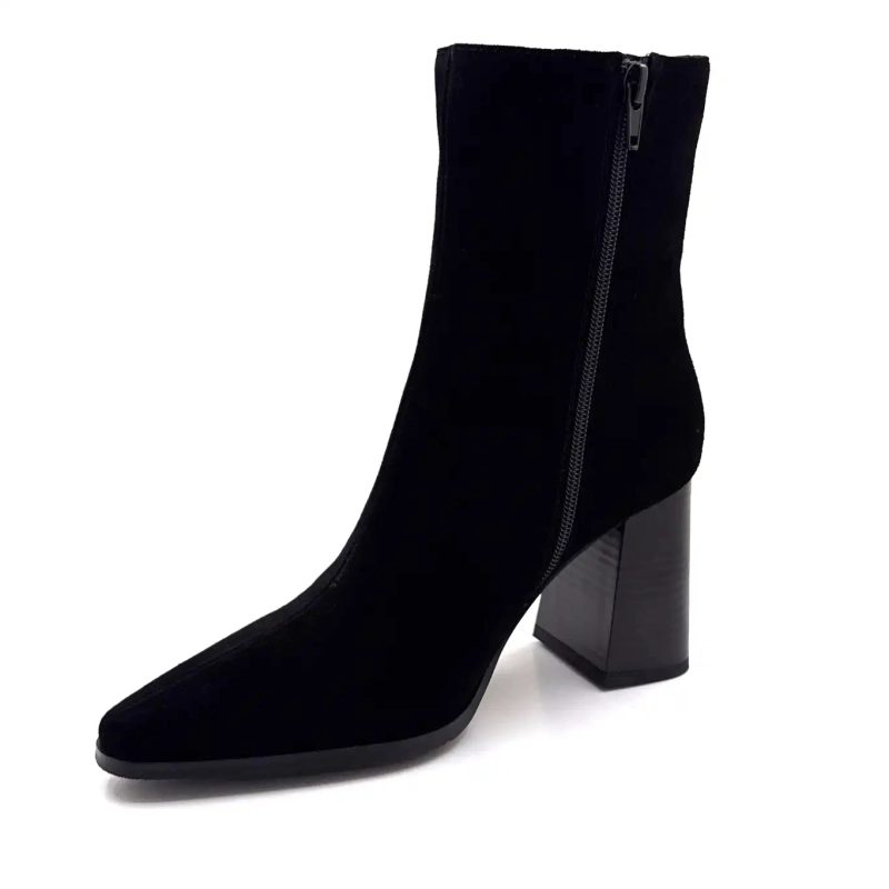 Ivoire JLR2503 Czarny zamsz Ivoire Chaussures