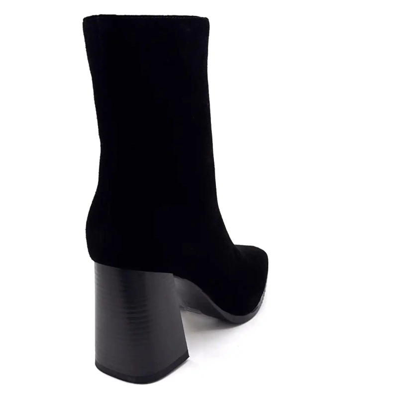 Ivoire JLR2503 Schwarzes Wildleder Ivoire Chaussures