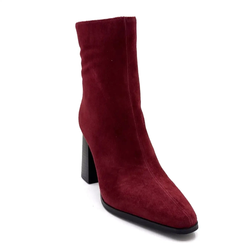 Ivoire JLR2503 Daim Bordeaux Ivoire Chaussures